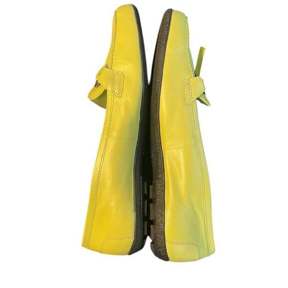 Cloud Walkers Lime Green Newport Leather comfort slip on shoes size 10 wide - Picture 4 of 12